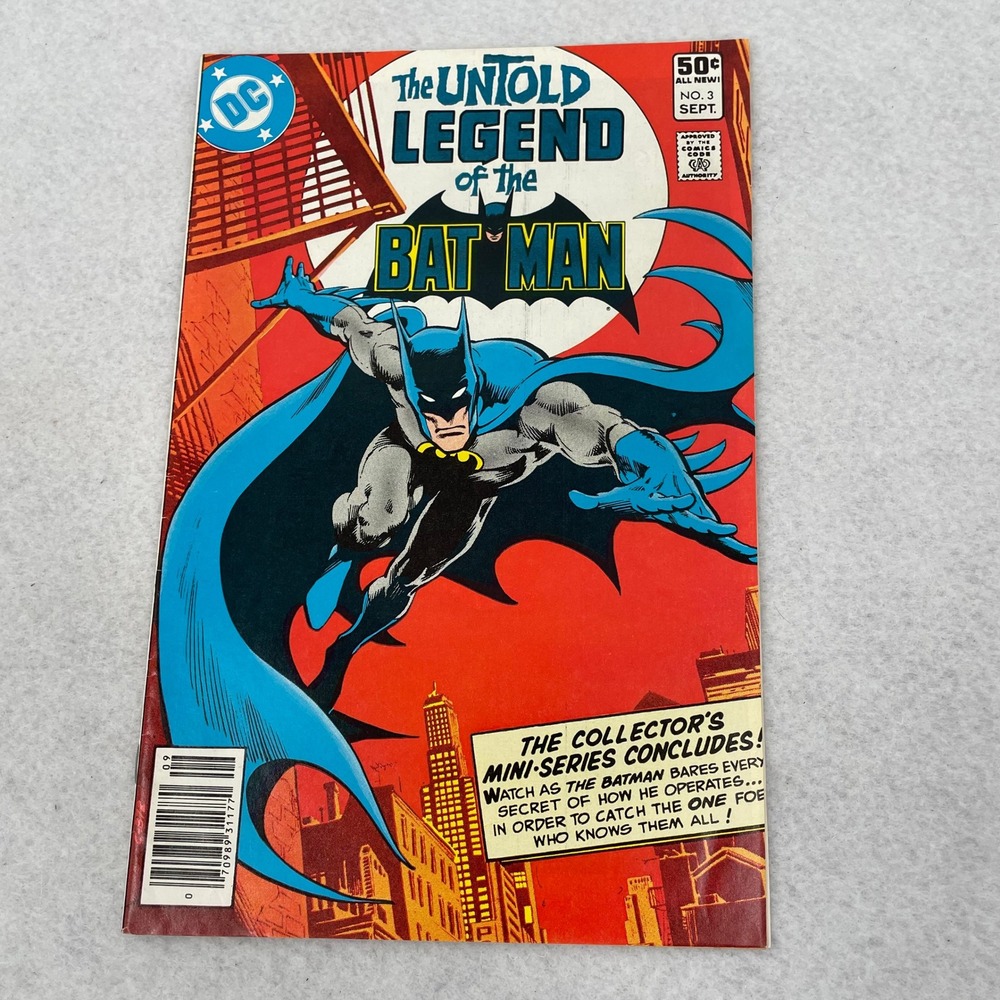 The Untold Legend of the Batman 3 DC Comics 1980 Jim Aparo‎ Bronze Age Batman